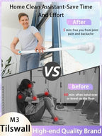 Tilswall Cordless Electric Spin Scrubber - Powered Shower & Tile Cleaning Brush with Detachable Handle, 2-Speed Modes & Extra Battery, for Bathroom Tub/Glass/Car Windows - Image 3