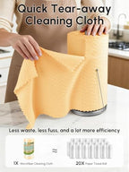Microfiber Cleaning Cloths Roll 75 Pack 12x12 Inch Lint Free - Image 2