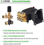 Canpump CF 3647 G: 3600 psi @ 4.7 US gpm, 1-in Shaft Pressure Washer Pump - Image 4