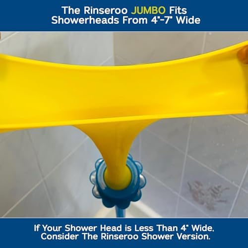 Rinseroo JUMBO Shower Cleaning Thing Slip-On Handheld Hose Attachment - Image 3