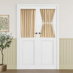 Vatge Door Curtains - Small Windows and French Sliding Doors Curtains for Doorways, 1 Panel, W25 x L40, Beige by Vatge