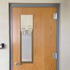 NICETOWN Classroom Door Window Cover French Front Glass Window Curtain by NICETOWN