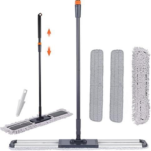 36 inch Microfiber Mop Heavy Duty Flat Dust Mop for Cleaning Floors by Yourhouseworkhelper