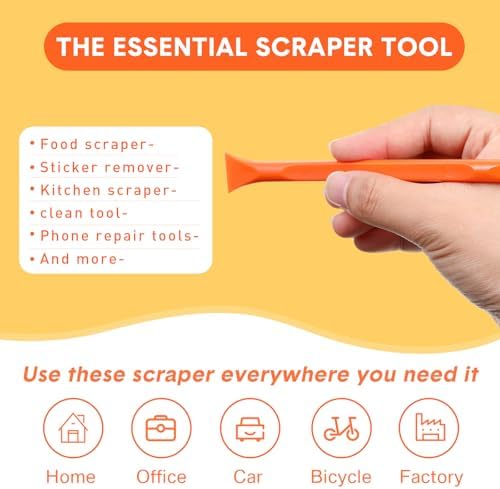 Honoson 9 Pcs Cleaning Scraper Tool, Scratch Free for Auto Detailing,None - Image 4