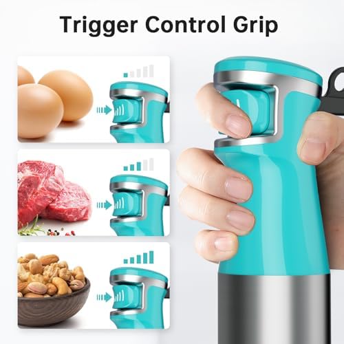 Turelar Immersion Blender Handheld 5 in 1 Hand Blender Set 1100W Heavy Duty - Image 3