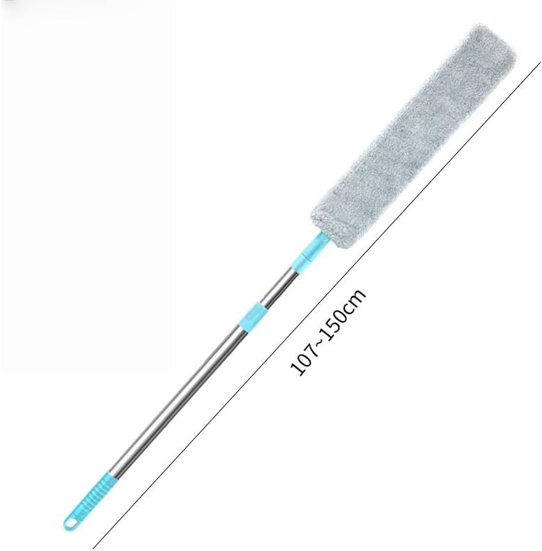 Flat Duster for Under Appliances,Retractable Gap Dust Cleaning Artifact,Bendable Microfiber Duster,Flat Duster with Extension Pole,Under Fridge Cleaning Tool (1 Set+2 Replacement Head) - Image 7