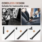 Car Vacuum, Handheld Car Vacuum Cleaner Cordless with Brushless Motor, 20000PA Suction High Power Rechargeable Vacuum Cleaner & Air Duster, 4-in-1 Portable Mini Hand Vacuum Blower with LED Display - Image 4