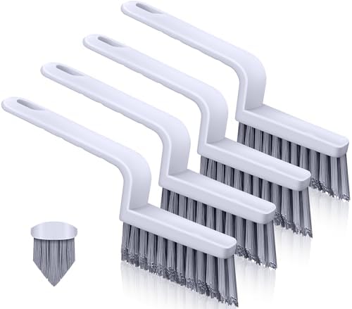 Lumkew Grout Brush Cleaning, 4 Pcs Grout Cleaner Scrubber for Tile Floors by Lumkew
