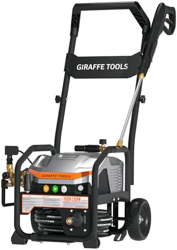 Giraffe Tools Crossfalls Pressure Washer Ultra with 2 Wheels, 50FT Hoses by GiraffeTools