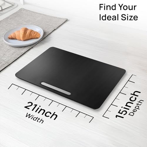 Ibyx Appliance Slider, Sliding Tray for Coffee Maker, 21 x 15 in, Black - Image 2