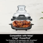 Ninja 4Qt CleanCrisp Glass Container with Storage Lid, Crispi, XSKSFN4QT - Image 4
