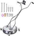 20" Pressure Washer Surface Cleaner with 4 Wheels, Surface Cleaner for Pressure Washer, Stainless Steel Dual Handle Power Washer Surface Cleaner for Concrete, Driveway, Patio, Sidewalk by Unknown