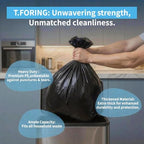 20-25 Gallon Trash Bags Unscented, 30'' x 33'', Black, 120 Count - Image 5