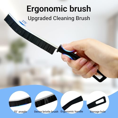 Crevice Cleaning Brush, Multifunctional Gap Hard Bristled Grout Brush Tool - Image 6