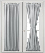 Hiasan French Door Curtains Privacy, Silver Grey, 52W x 72L, 1 Panel - Image 2