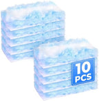 10 Pack Duster Refills Compatible with Swiffer, Disposable Microfiber Replacement Heads for Multi-Surface Cleaning on Blinds, Furniture & Fans, Blue (No Handle) by LYASILGC