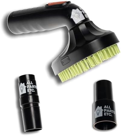 1.25 inch Pet Hair Vacuum Attachment – Dog & Cat Grooming Tool Compatible with Shop Vac, Bissell, Shark, Hoover, Eureka, Dirt Devil, Kenmore, and More (Pet Grooming Brush Tool) by ALLPARTSETC