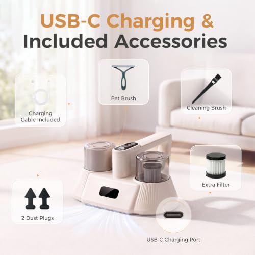 Mattress Vacuum Cleaner, 2LB Cordless Handheld Vacuum - Image 6