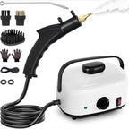 Steam Cleaner,2500W High Temperature High Pressure Steam Cleaner with 3 Brush Heads, Portable Steam Cleaners with 1.5L Tank For Car Detailing Kitchen Bathroom Floors(White) by Flgocexs