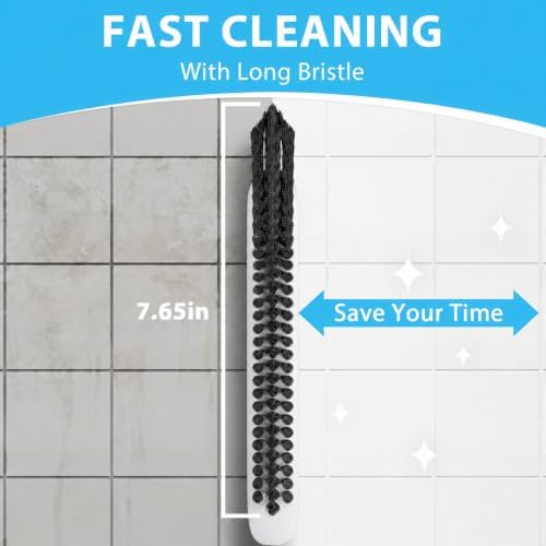 Lumkew Grout Cleaning Brush for Cleaner Tile Floors, Red, 1Pcs - Image 3