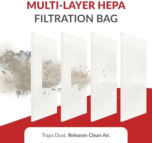 Atrix VACBP6-100P Replacement HEPA Filters for Atrix Backpack Vacuum, 100-Pack , White - Image 3