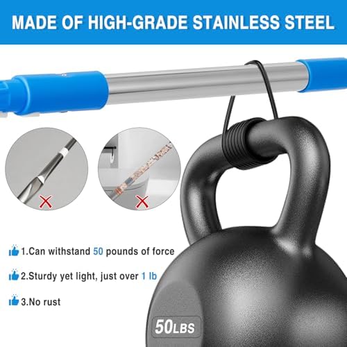 360° Rotating Window Squeegee Cleaner Kit with Extension Pole - Image 4