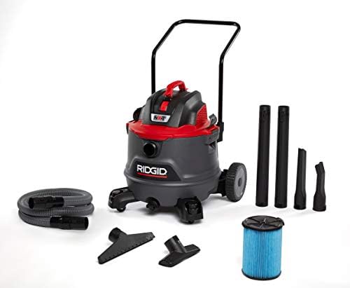 RIDGID 62718 Red 14 gallon RT1400 Wet/Dry Vacuum, Dark Gray and Red by RIDGID