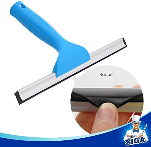 MR.SIGA Professional Window Cleaning Combo - Squeegee & Microfiber Window Scrubber, 10" (Pack of 2) - Image 4