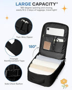 coofay Travel Backpack For Women Men Airline Approved Carry On Backpack Flight Approved Waterproof Sports Luggage Backpack Casual Daypack Small Hiking Backpacks Black Backpacks - Image 5