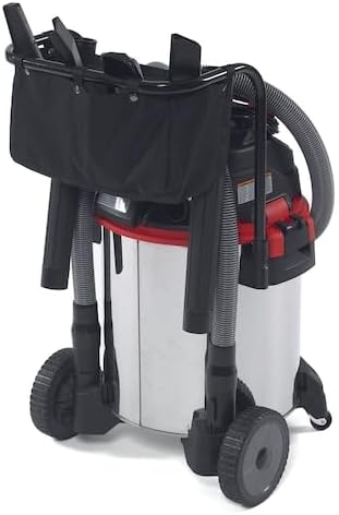 RIDGID 50353 1610RV Stainless Steel 16-Gal. Wet Dry Shop Vacuum with Cart, 6.5 Peak HP Motor, Large Wheels, Pro Hose, Drain, and Blower Port, Red - Image 4