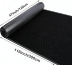 4'x10' Commercial Door Mat Non Slip Entry Carpet Runner Rugs Black - Image 3