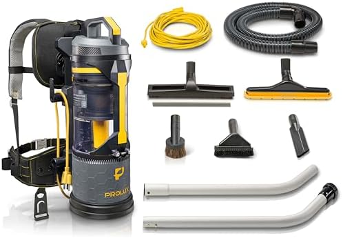 Prolux XForce Pro Lightweight Bagless Backpack Vacuum - New Commercial Vacuum Tech for Professional Cleaners and Businesses by Prolux