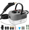 Steam Cleaner, Portable Pressurized Steamer for Cleaning with 14pcs Accessories, 6-Level Adjustable and 15s Heat-Up, Handheld Steam Cleaner for Home, Tile, Dirt, Grout, Grease, Car Detailing (Gray) by AULANK