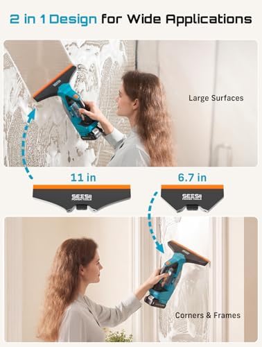SEESII Cordless Window Vacuum Squeegee 2X 2000mAh for Glass Window - Image 4