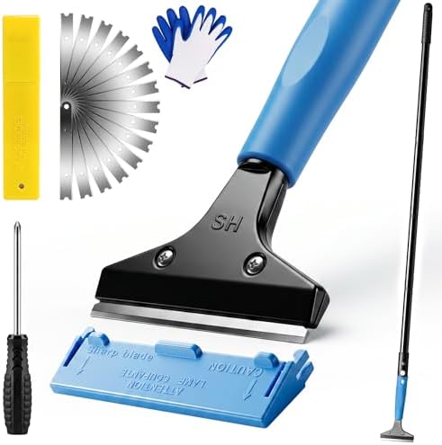 Floor Scraper - 8'' To 67'' Adjustable Long Handle by Unknown