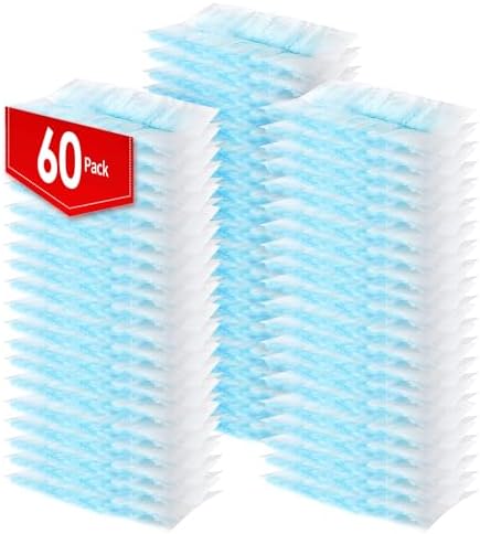 60 Count Electrostatic Duster Refills Compatible with Swiffer Duster, Multi-Surface Dusting Refills, Microfibre Dusters for Cleaning, Unscented by Senowi