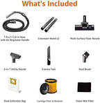 Amazon Basics Wet Dry Shop Vacuum Cleaner, 6 Gallon, 3.5 HP Stainless Steel, with Filter, Grey/Black - Image 4