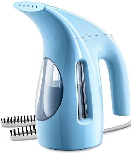 HiLIFE Steamer for Clothes, Portable Handheld Design, 240ml Big Capacity, 700W, Strong Penetrating Steam, Removes Wrinkle, for Home, Office(ONLY FOR 120V) (Blue) by HiLIFE