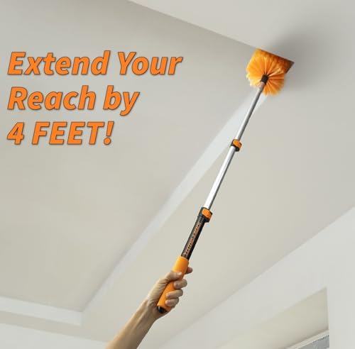 1.5-3 ft Long Paint Roller Extension Pole, Multi-Purpose Telescopic Handle - Image 5