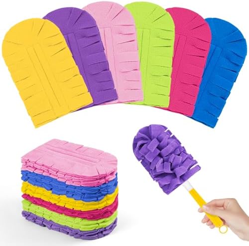 12 PCS Microfiber Reusable Duster Refills for Swiffer Duster by Nicemiya