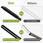 24-Inch Push Broom Outdoor with Stiff Bristle, Heavy Duty Broom Brush with 63” Long Handle for Deck Patio Driveway Garage Warehouse Shop Floor Sweeping & Scrubbing - Image 2