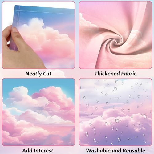 6 Pcs Fluorescent Light Covers with 60 Magnets Decorative for Classroom Ceiling Light 4 x 2 Feet Magnetic Lights Covers Filter Easy Install for Office Hospitals & Home Drop Ceiling Supplies (Cumulus) - Image 3