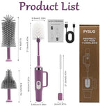 5-in-1 Long Handle Electric Bottle Brush Cleaner and Straw Cleaning Brush with Removable Brush Head, Multi-Function Rechargeable,for Stanley Cups, Baby Bottles, Pacifiers, Coffee Cups, Sports Bottles - Image 4