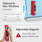 Tyroler Glider S-1 AFC Magnetic Window Cleaner Tool Fits Windows 0.1"-0.4" - Image 3