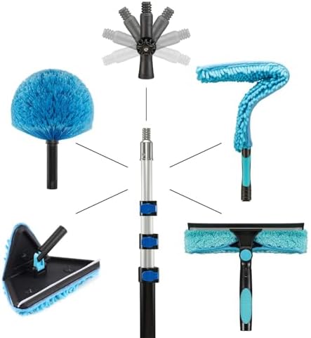 25ft Painted Wall Mop, 18ft Extension Pole, High Ceiling Cleaning Tool - Image 5