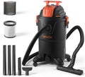 VEVOR Shop Vac, 8 Gallon Wet Dry Shop Vacuum, 4.5 Peak HP Portable with One-Button Self-Cleaning, Dual-Filter, 900W Input Power, 1.25in x 7ft Hose, 9.8ft Cord for Jobsite, Workshop, Garage, Home by VEVOR