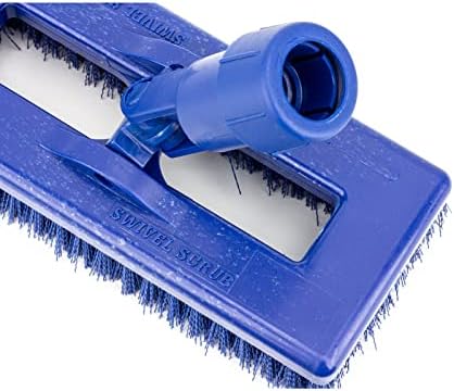 SPARTA 3638831EC14 Polyester Rectangle Scrub Brush, Floor Brush, Cleaning Brush With Swivel Head For Cleaning, 8 Inches, Blue - Image 4