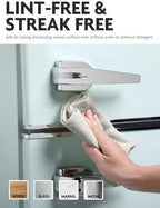 Fantasticlean Microfiber Cleaning Cloth Roll- 75 Sheets, 12"x12" (CoolGrey) - Image 3