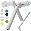 Electric Spin Scrubber,Bathroom Cleaner Brush with Full-Body IPX7 Waterproof,Shower Scrubber with Long Handle,Power Cleaning Brush with 9 Brush Heads,Cordless Scrubber for Kitchen,Tub,Tile,Galss,Floor by Unknown