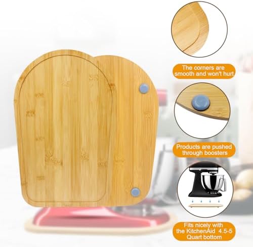 Bamboo Mixer Slider Mat for Tilt Head Kitchen Aid 4.5-5 Qt Stand Mixer, Natural - Image 3